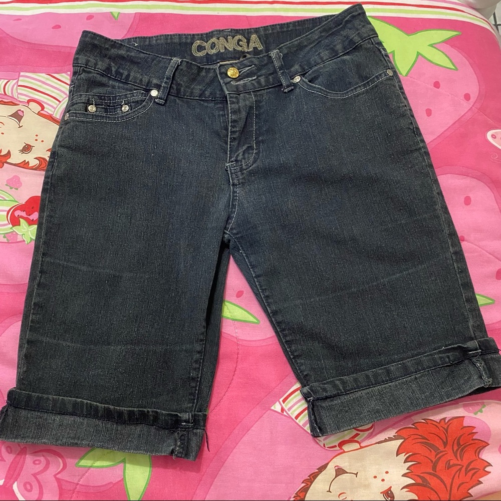 Conga Jeans Over the Knee Short Jean